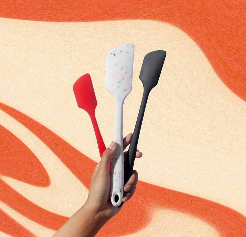 GIR: Get It Right Silicone Kitchen Spatula - Non-toxic Cooking Utensils for Nonstick Cookware, Cooking and Baking, Mini - 8IN - Red - Image 5